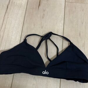 ALO triangle black bra